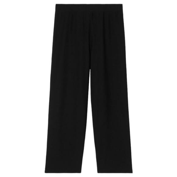 Eileen Fisher Washable Stretch Crepe Black Straight Pant With Yoke Plus Size 2X - Picture 6 of 9